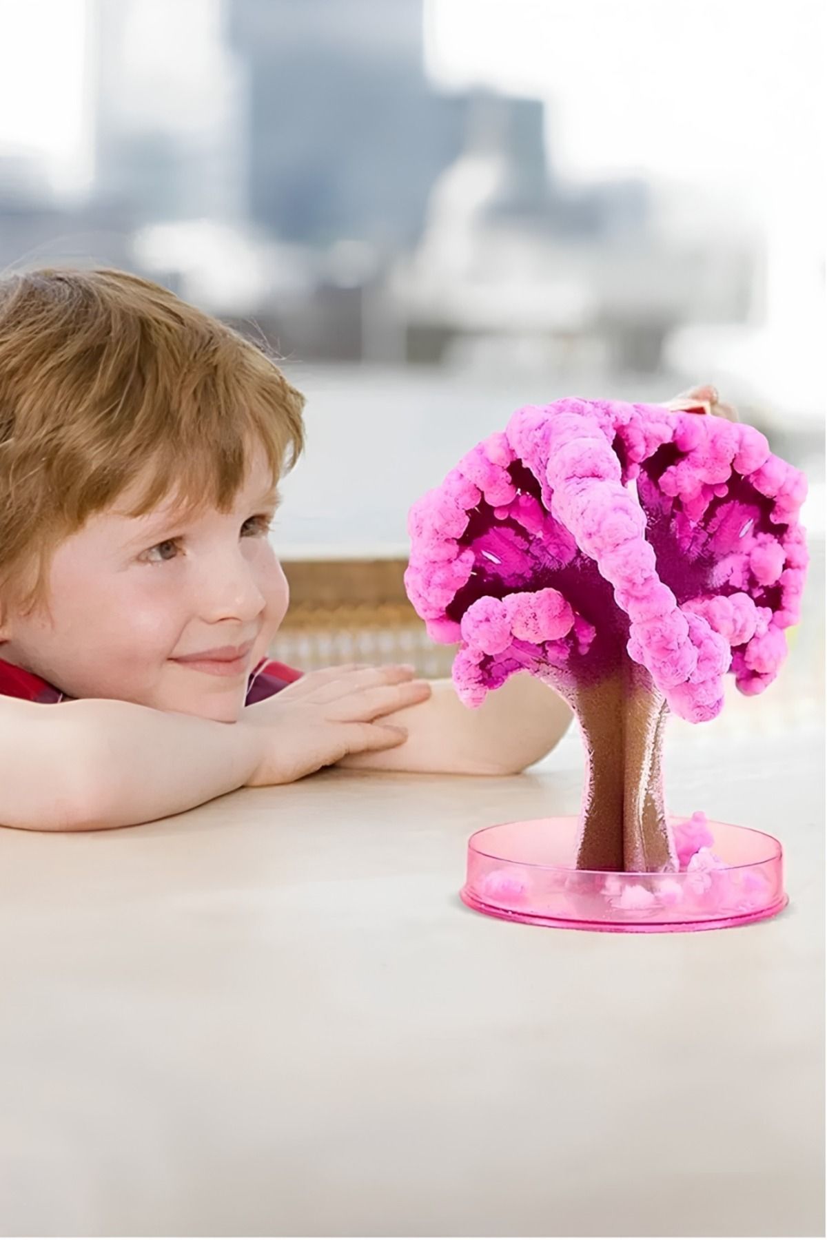 modacepte Sihirli Sakura Kristal Şans Kiraz Çiçeği Dekoru 90x80mm Dekoratif Çiçek Ağacı