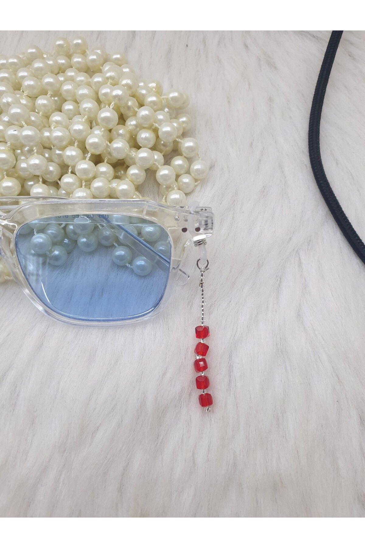 HAPPY HANDMADE Süs*******kristal Taşlı Gözlük Zinciri/gözlük Süsü/bebek Hediyelik