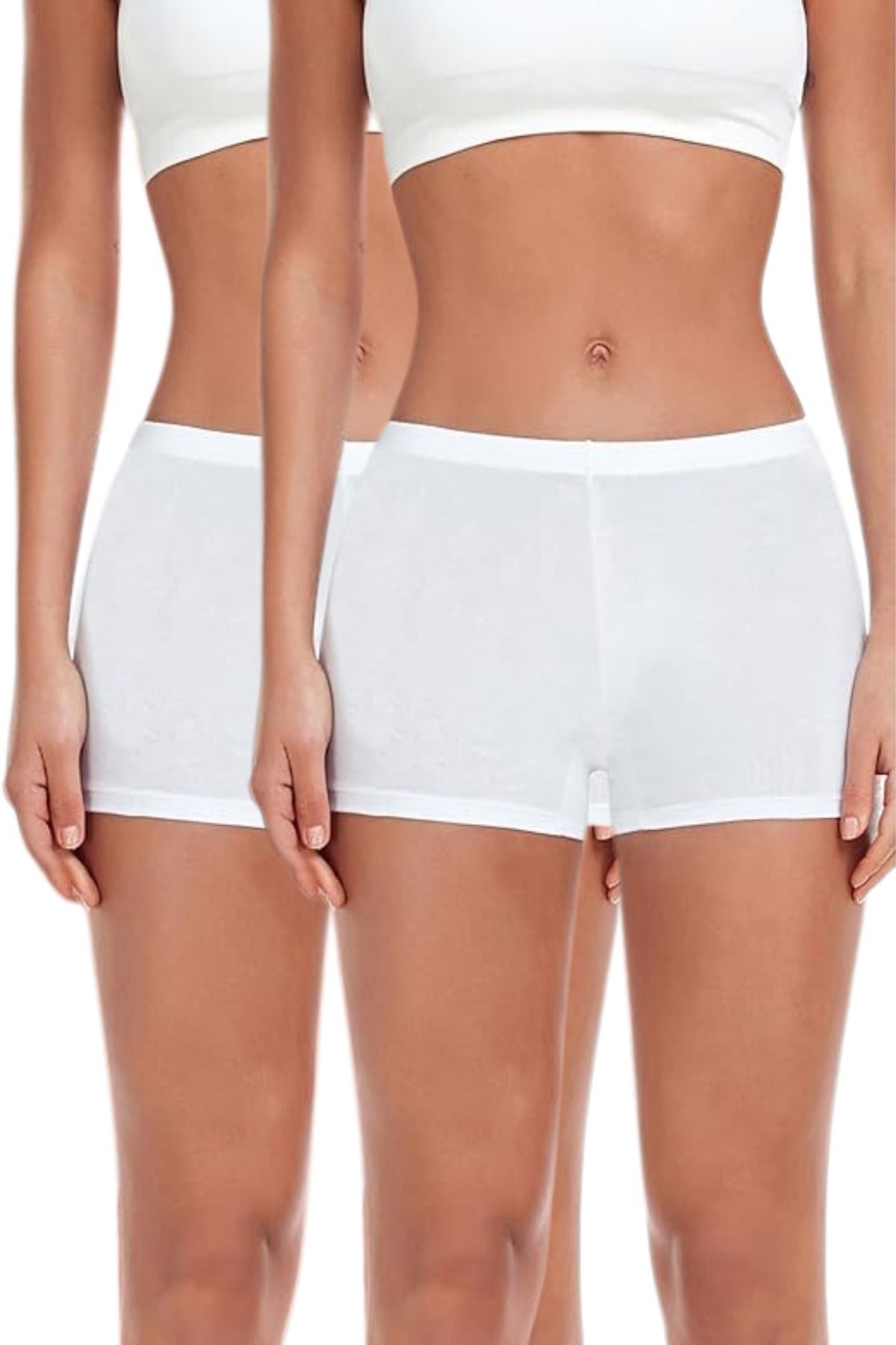 BUTİK1AVM Kadın Boxer 2'li paket pamuklu toparlayıcı iç çamaşırı