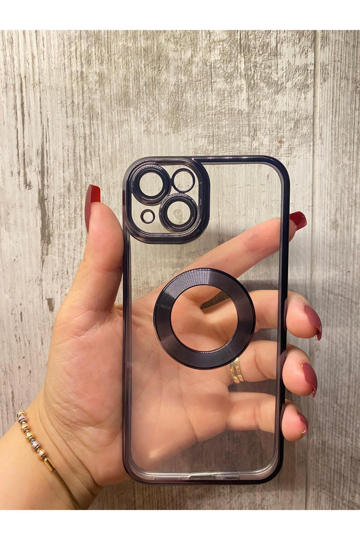 BENLIKA İphone 13 Uyumlu Şeffaf Silikon Telefon Kılıfı Siyah