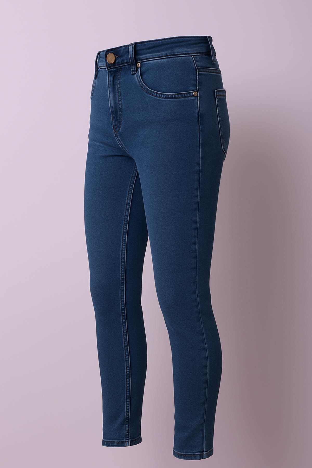 trender-Pantaloni de jeans pentru bărbați albastru deschis din Lycra 2