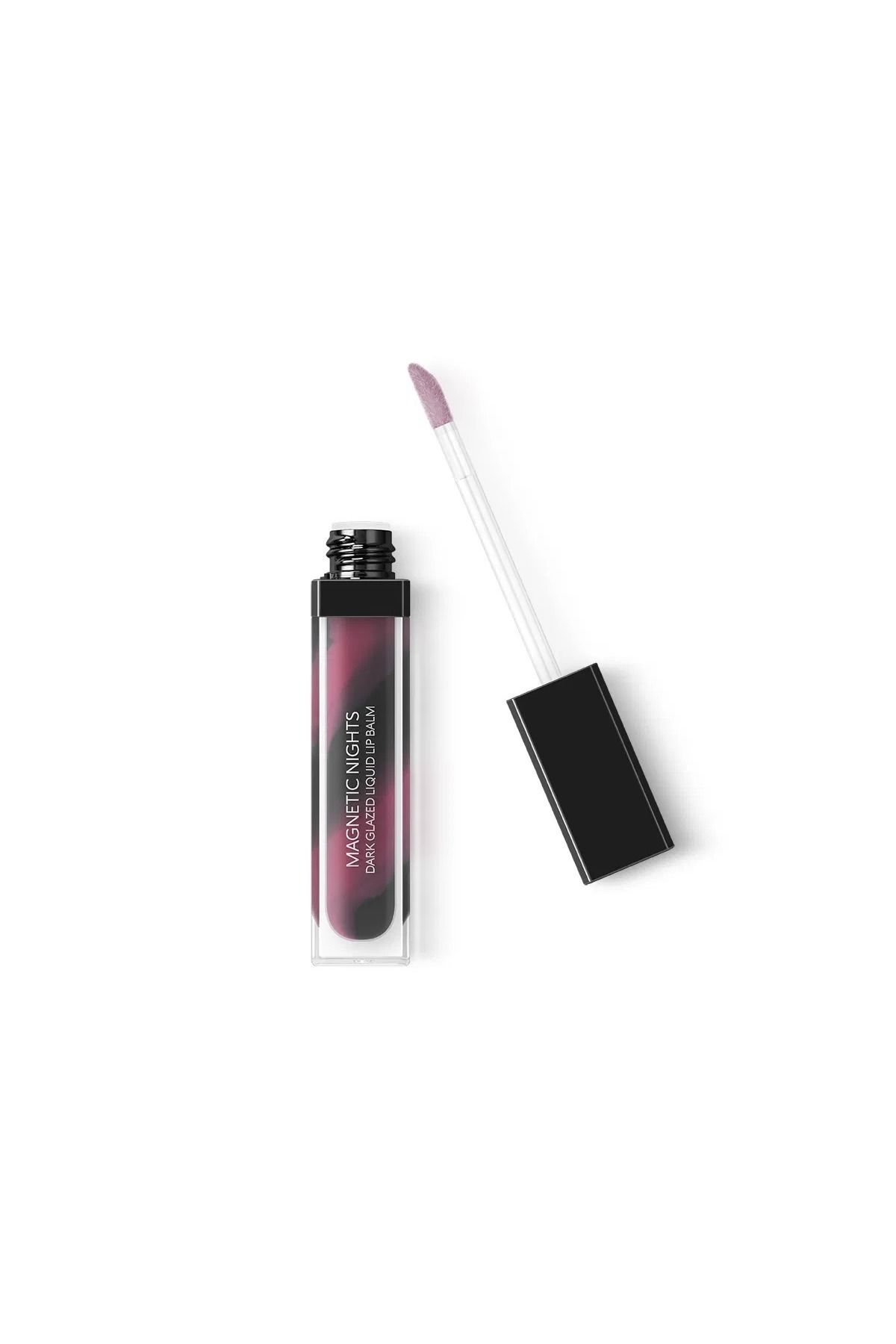 Kiko Magnetic Nights Dark Glazed Liquid Lip Balm- 03 Mauve in Black 0
