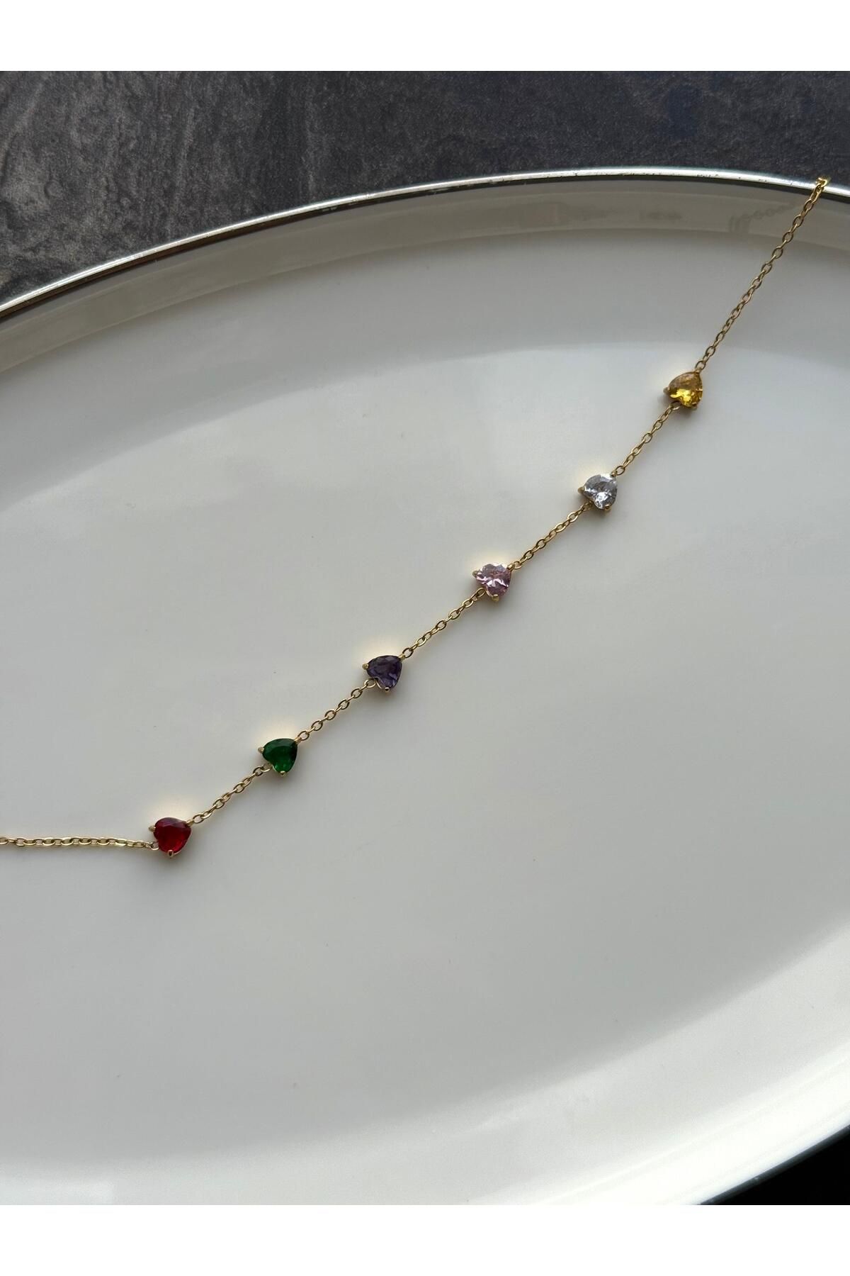 Nera Accessories Renkli Taşlı Halhal