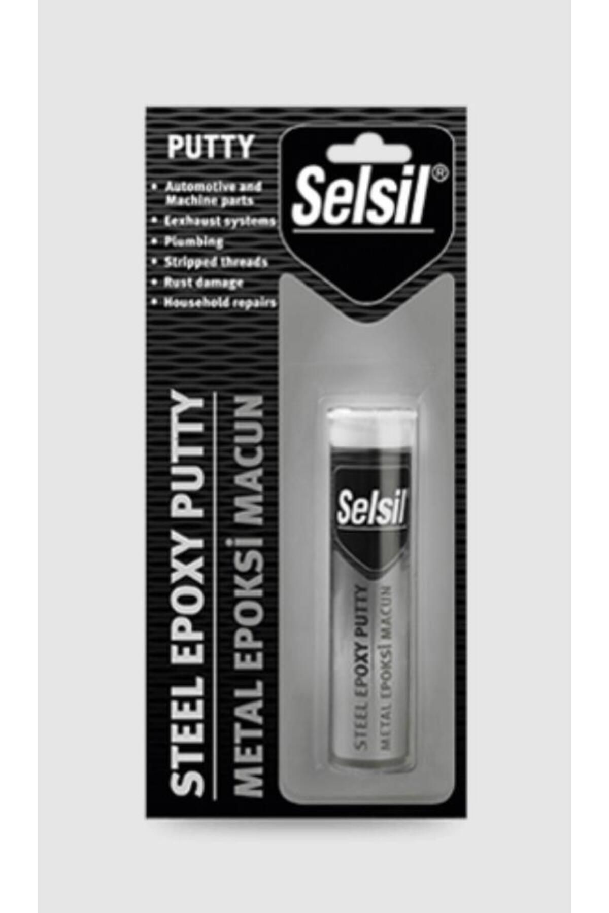 NEZADE STORE Selsil Metal Putty Epoksi Macun Yapıştırıcı 57 gr