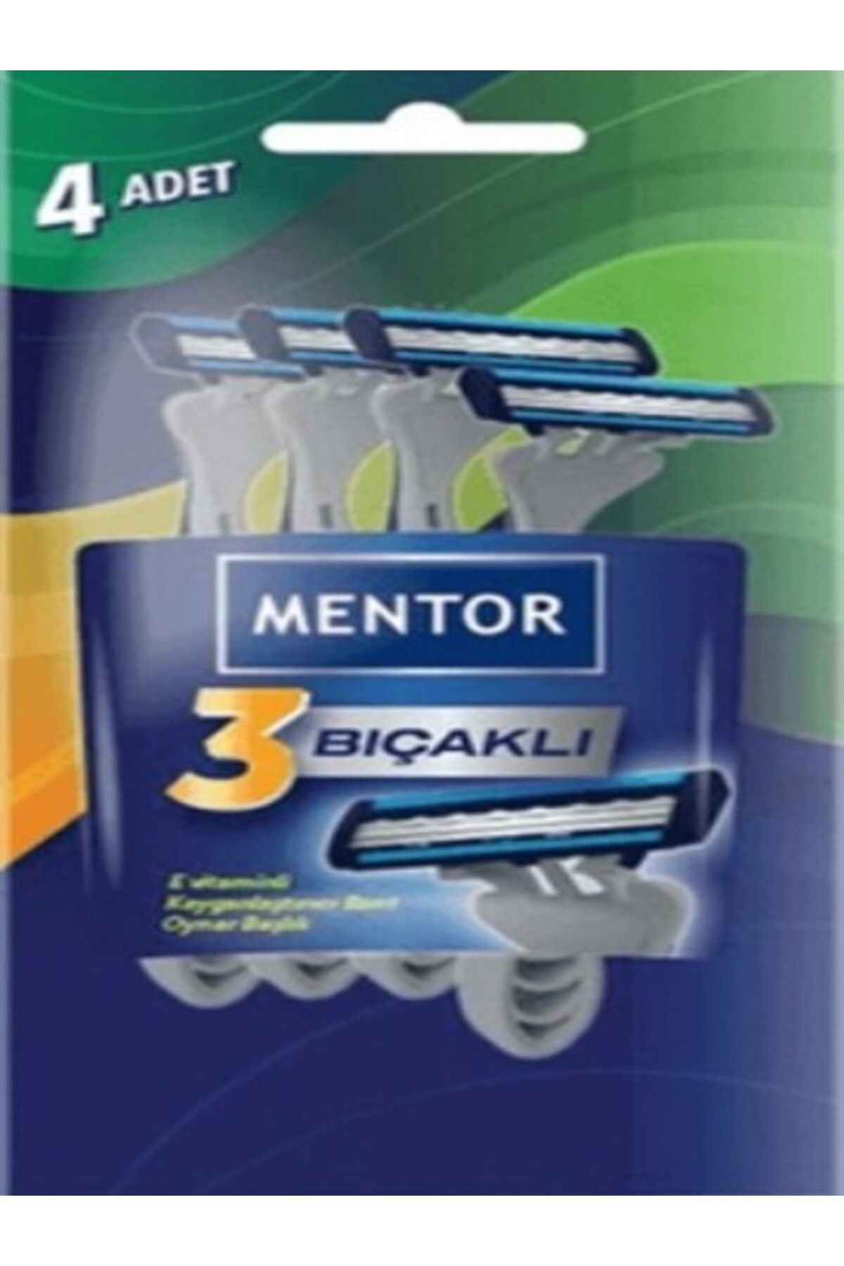 Mentor Üç Bıçak Tıraş Bıçağı 4'lü