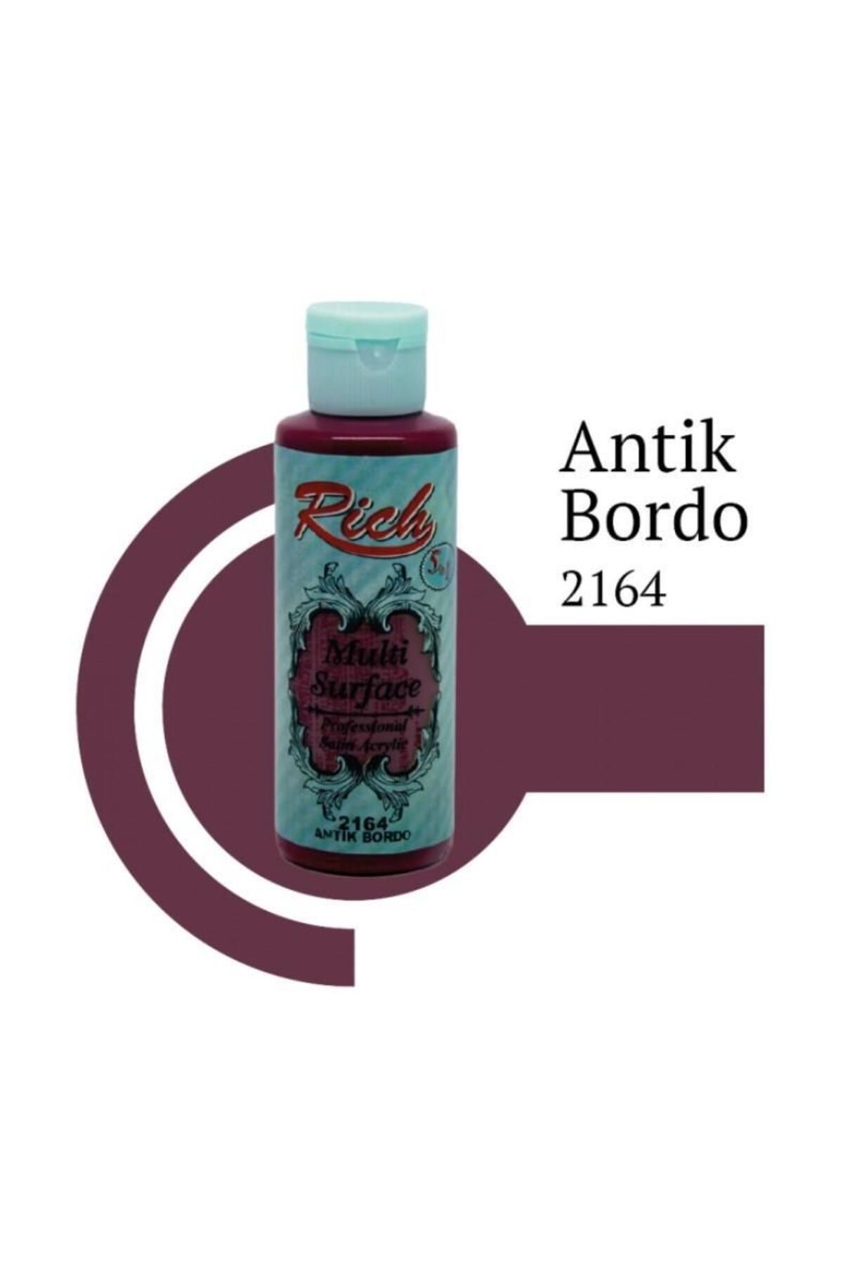 Toptan Bulurum Rich Multi Surface 2164 Antik Bordo Akrilik Boya 120 cc