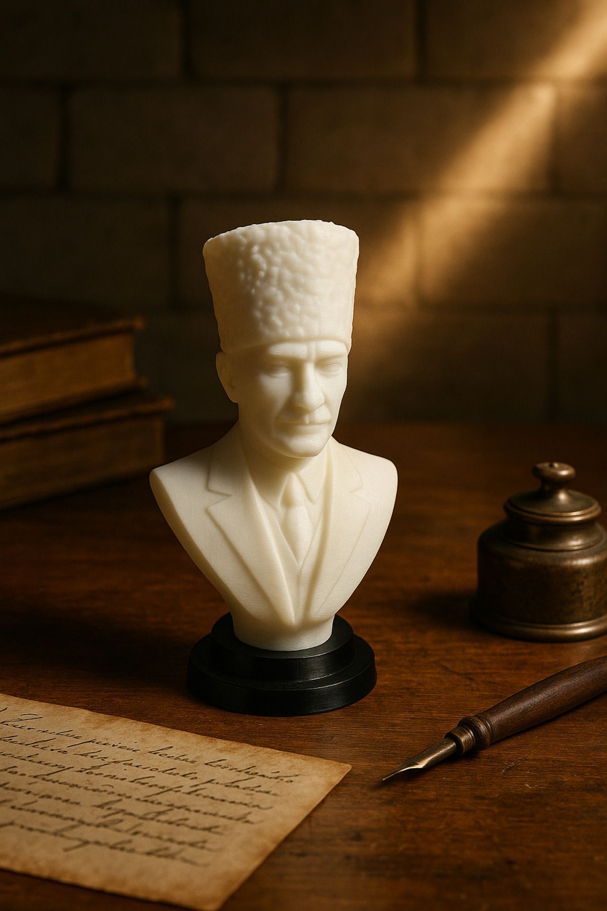 Cousventure Atatürk Büstü Figürü | 10 cm | Özel Tasarım Masa Üstü Dekor