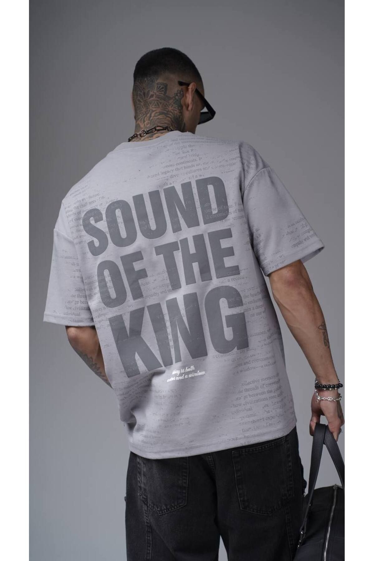 NUNU365COM NuNu By King Double Face Baskılı Oversize Tshirt