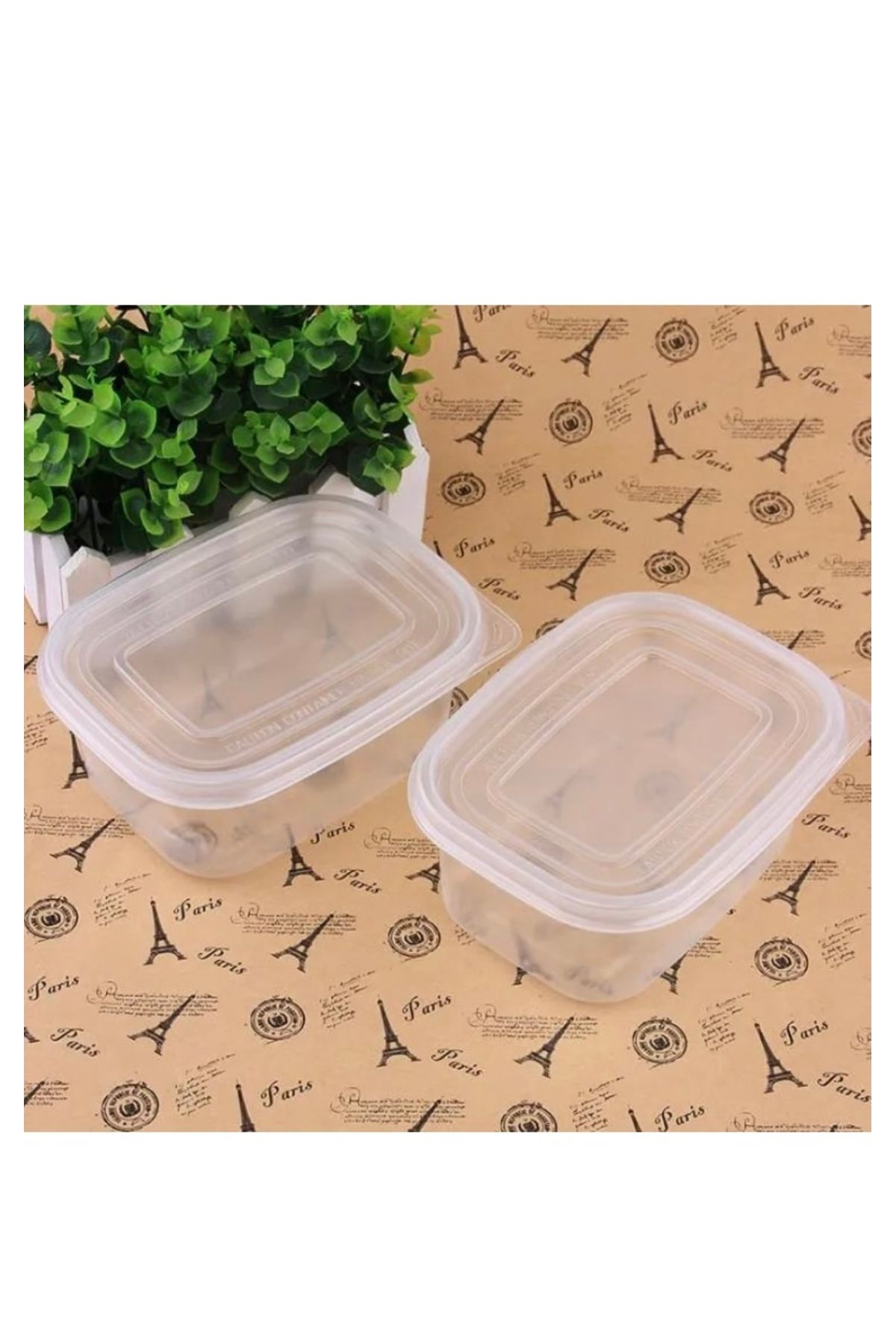 abnturk 6’Lı Sızdırmaz Buzdolabı Saklama Kabı Plastik Sızdırmaz Kap