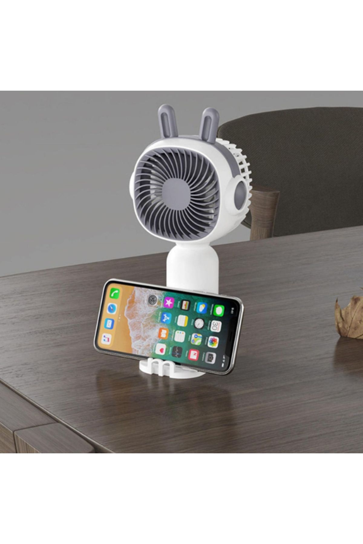 PEGY Telefon Tutuculu Şarjlı Mini El Fanı