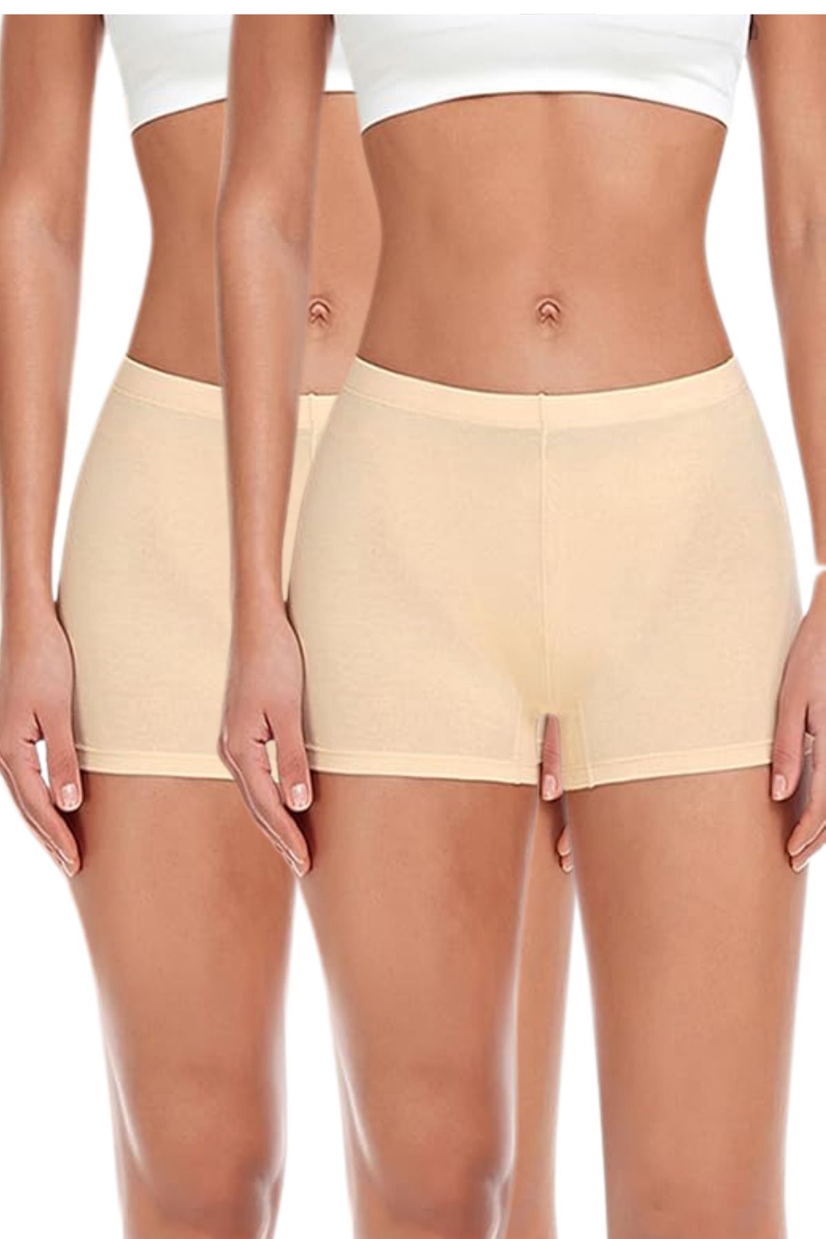 BUTİK1AVM Kadın Boxer 2'li paket pamuklu toparlayıcı iç çamaşırı