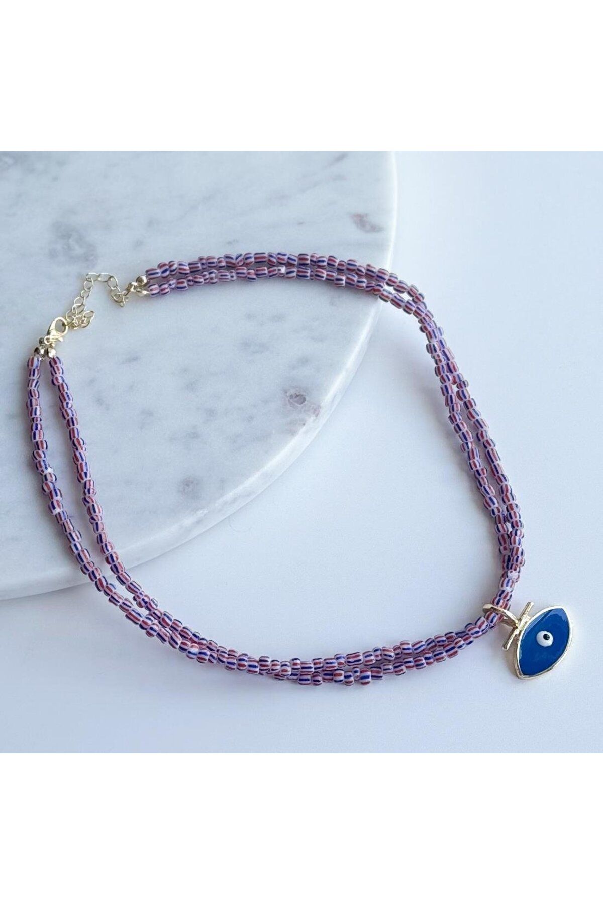 Venus Design Renkli Boncuk Nazar Kolye