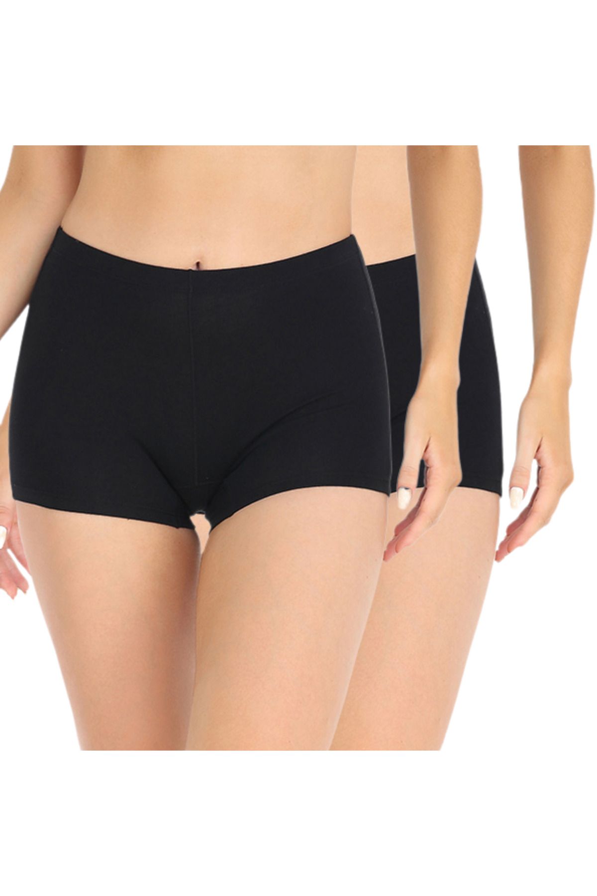BUTİK1AVM Kadın Boxer 2'li paket pamuklu toparlayıcı iç çamaşırı