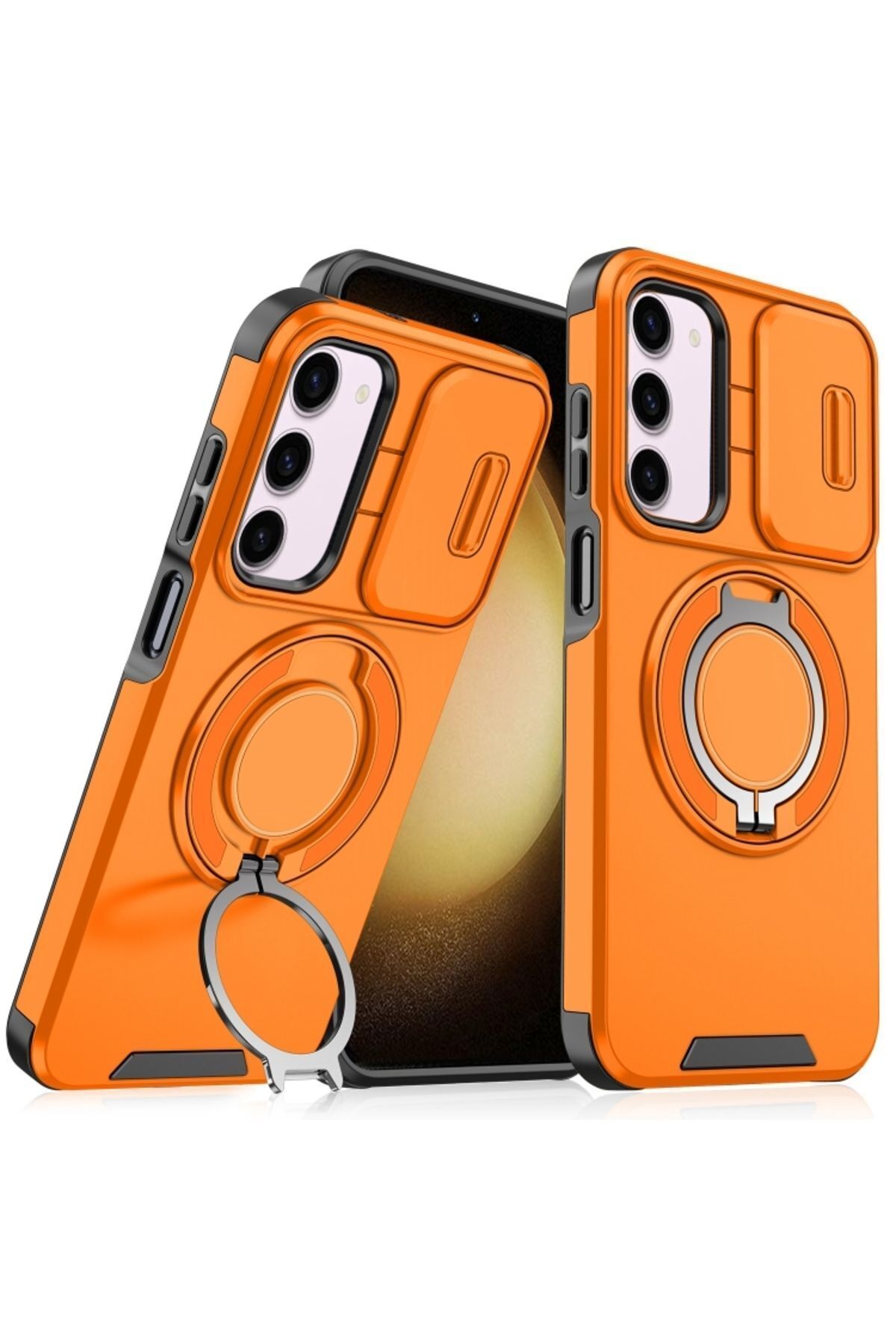 Wevox Samsung Galaxy A35 Uyumlu Kılıf Kamera Korumalı Kızaklı Sürgülü Dönebilen Magsafe Stand Renkli Tank