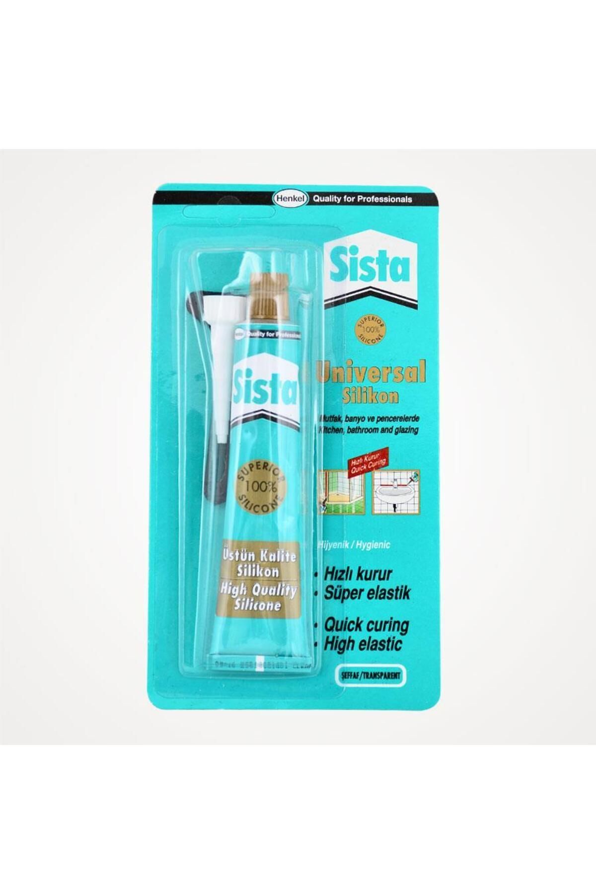 MR RZN STORE Sista Üniversal Silikon Tüp 50 Gr Şeffaf