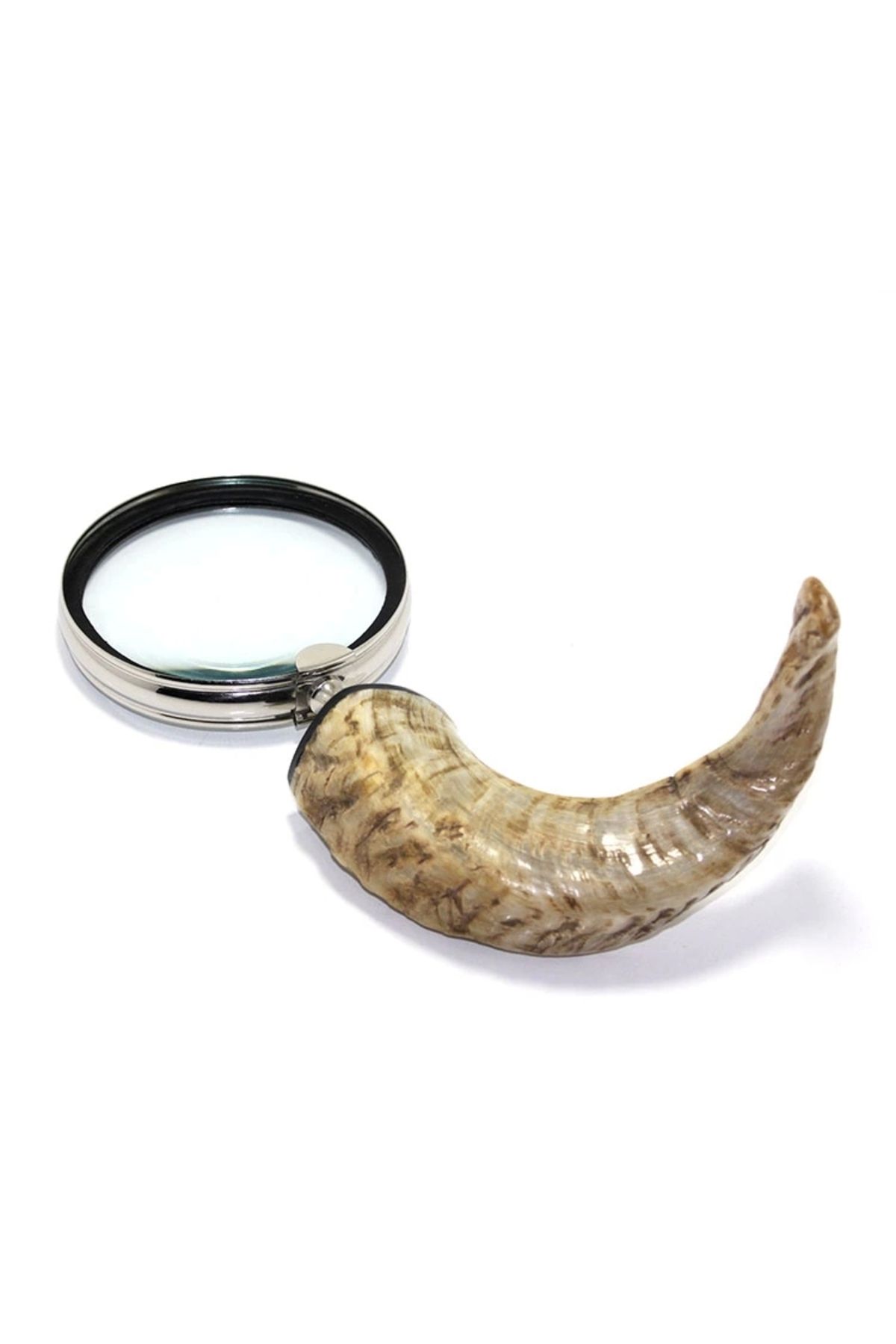 Generic Pirinç Boynuz Saplı Büyüteç Model 1