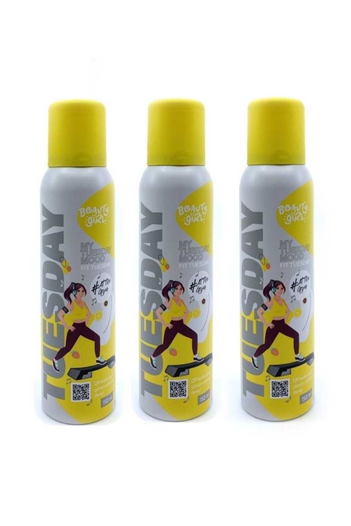 beauty girl Fit Tuesday Deodorant 150 ml 3 adet