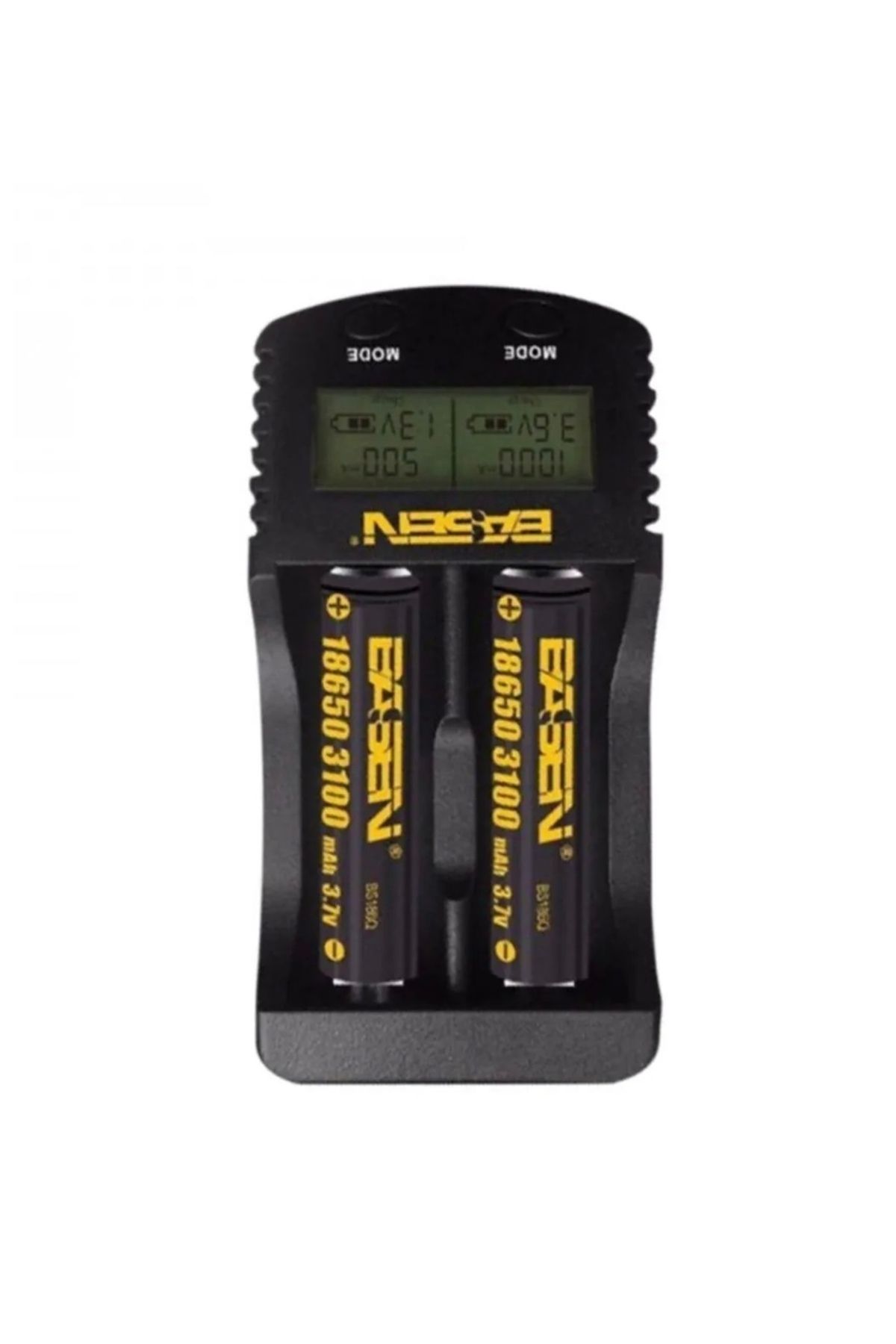 basen AZURTECH Basen Bs-4b2 2'li Akıllı Pil Şarj Cihazı 3.7 18650 Vtc5 6 Lityum-ion Ve 1.2 Ni-mh