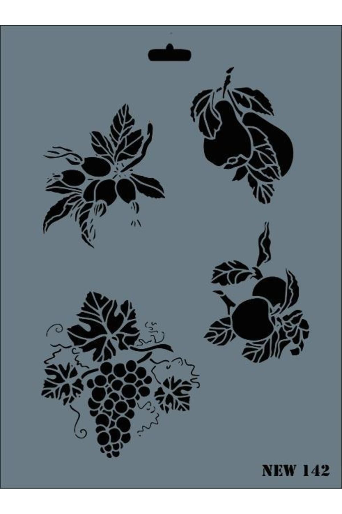 pazarella New Seri N-142 Stencil 35x25 cm