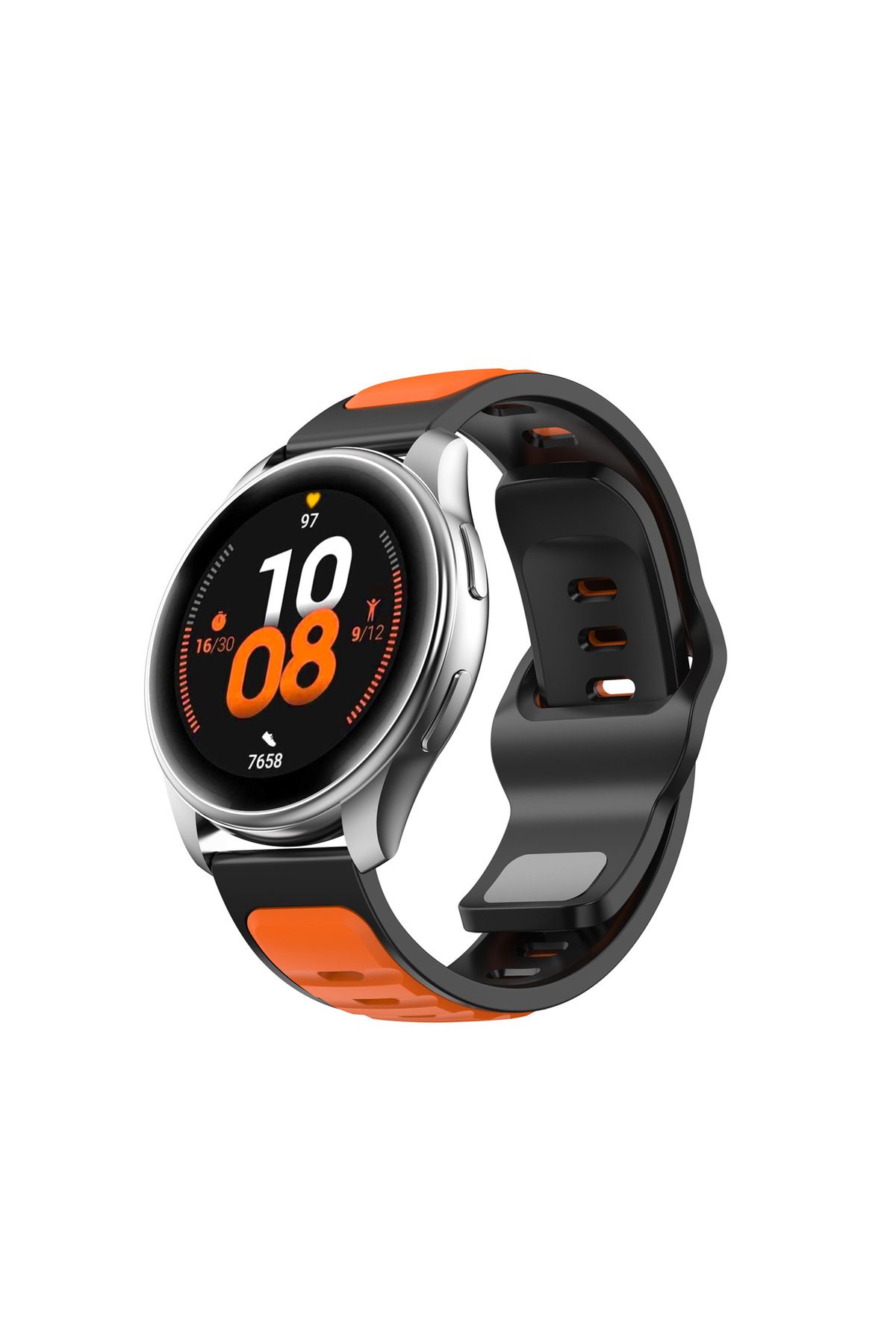 redmud teknoloji Amazfit Gts/gts 2/gts 2e/gt S3/gtS4 Mini İle Uyumlu Çift Renkli Yumuşak Dokulu(20 MM) Silikon Kordon