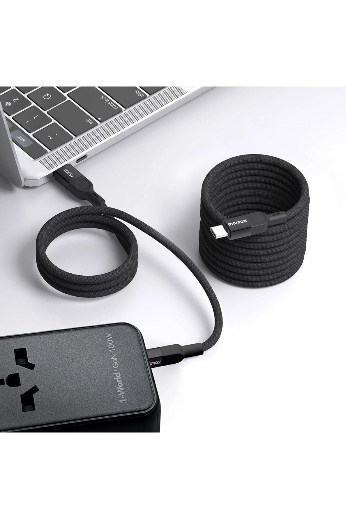 Momax Mag.Link Magnetic 1m FAST Charging USB-C to USB-C Cable (100W) 480Mbps