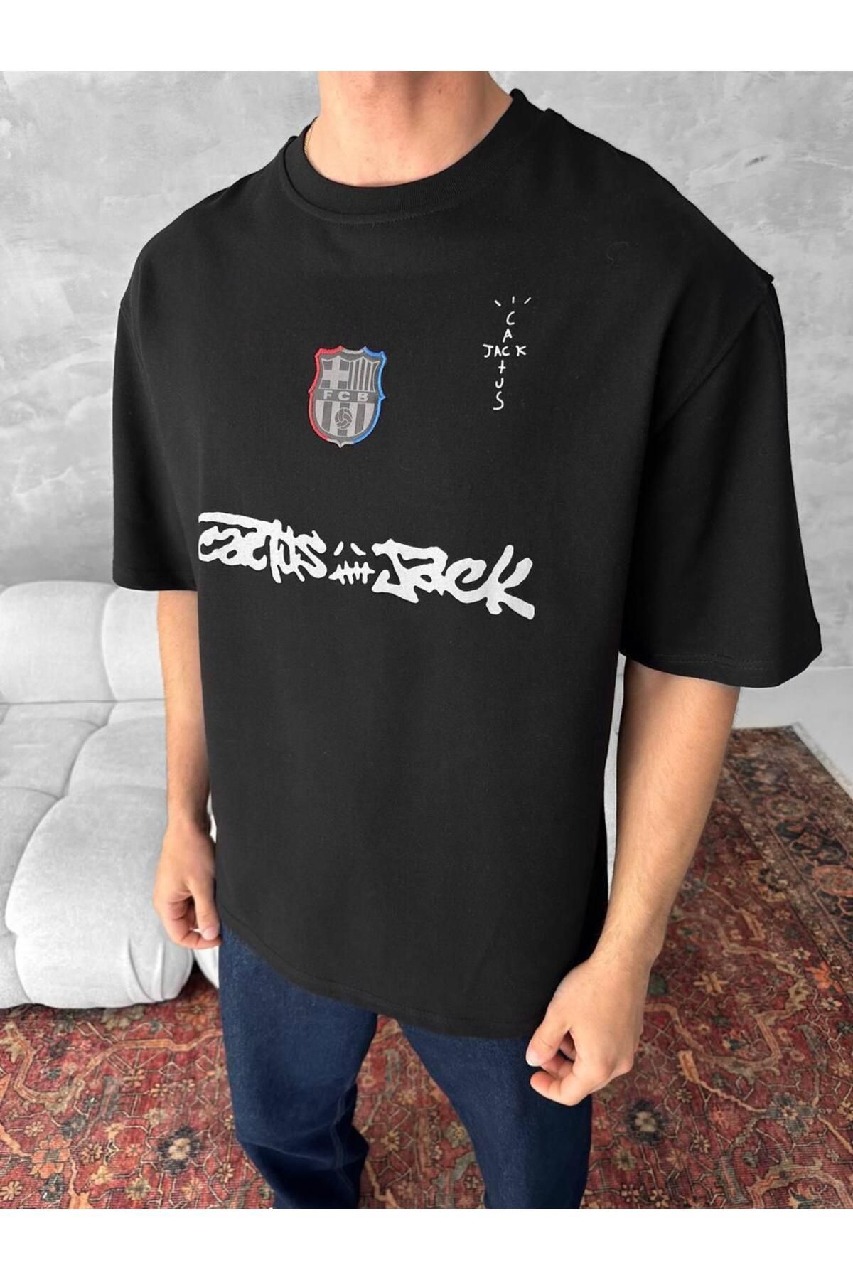 SENTİNEL WEAR BARÇA NAKIŞLI T-SHİRT ( TRAVİS SCOTT ÖZEL TASARIM)
