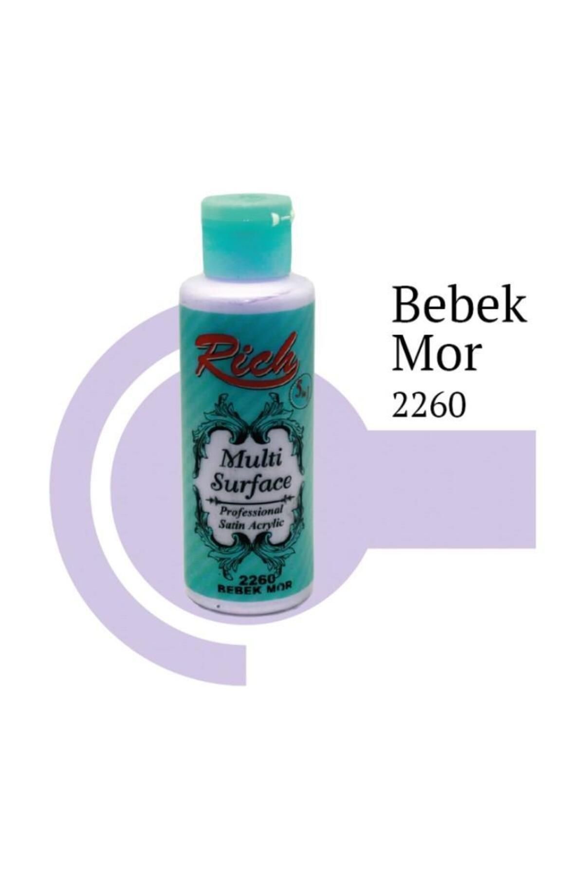 pazarella Rich Multi Surface 2260 Bebek Mor Akrilik Boya 130 cc