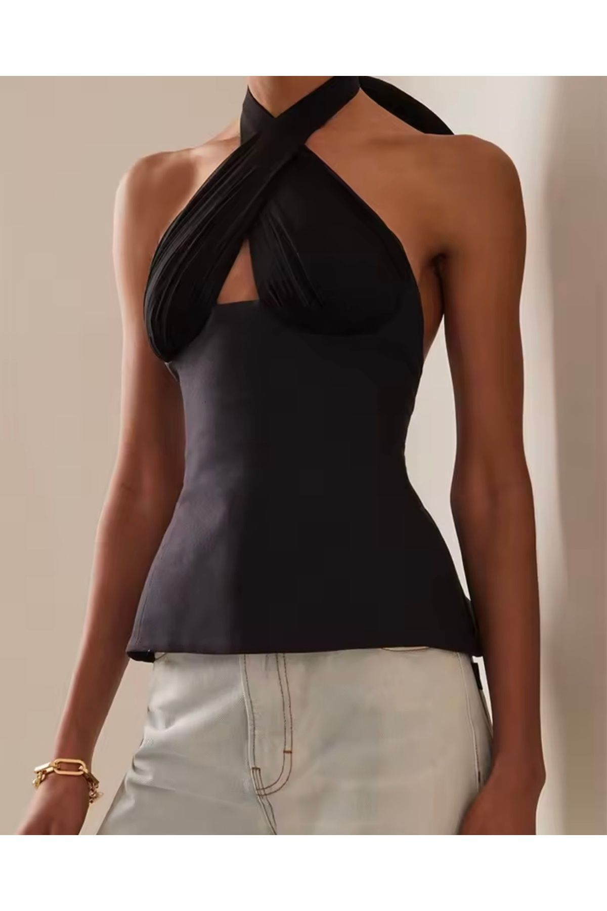 EsEs Boutique Keten bluz Std
