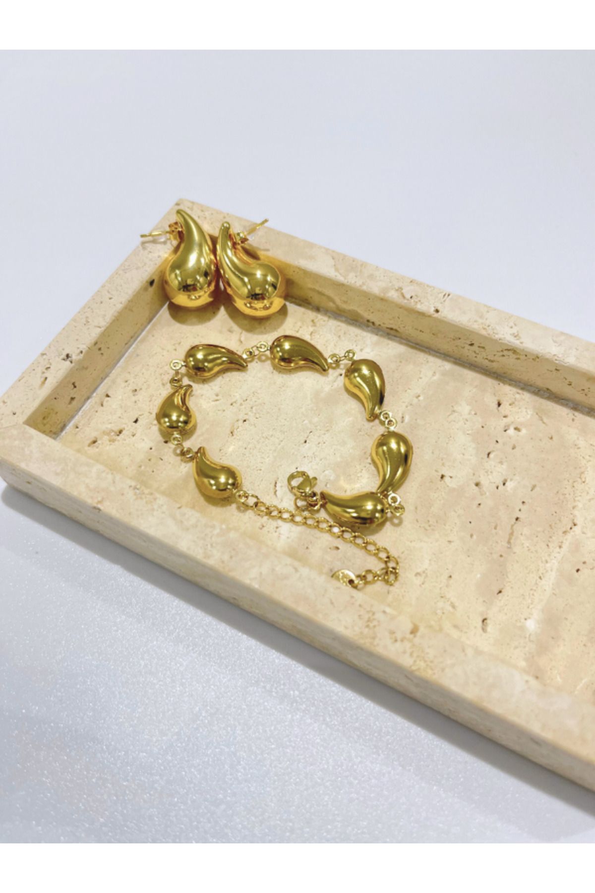 Elysia Accessory Damla Gold Çelik Bileklik