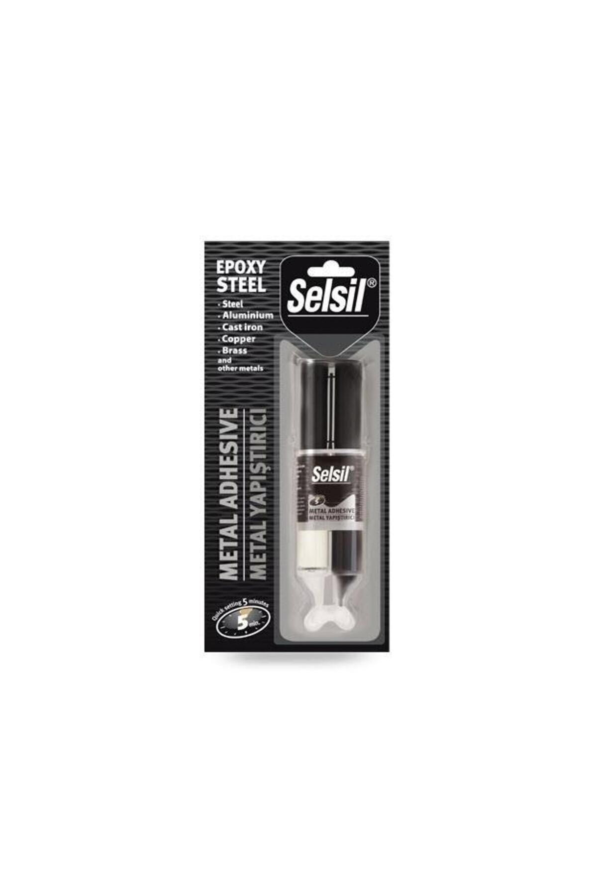 MR RZN STORE Selsil Epoksi Metal Yapıştırıcı Enjektör 5 Dakika 28 Gr