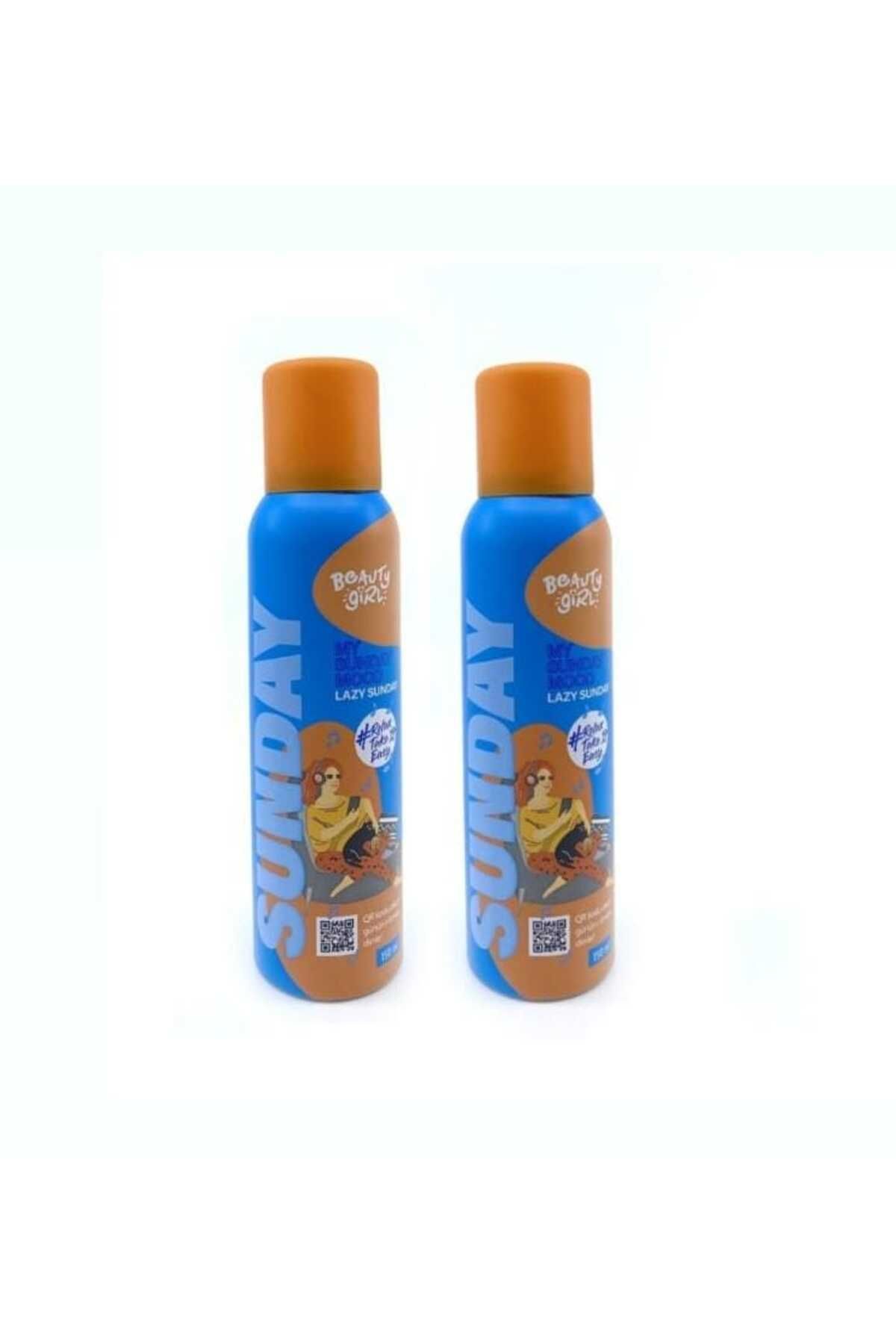 beauty girl Lazy Sunday Deodorant 150 ml 2 adet
