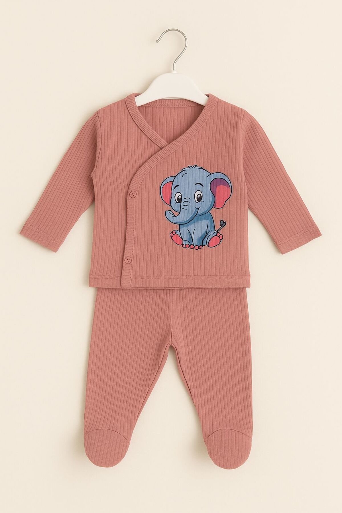 babycheery BEBEK YENİ DOĞAN HASTAHE ÇIKIŞI BASKILI PAMUK KUMAŞ