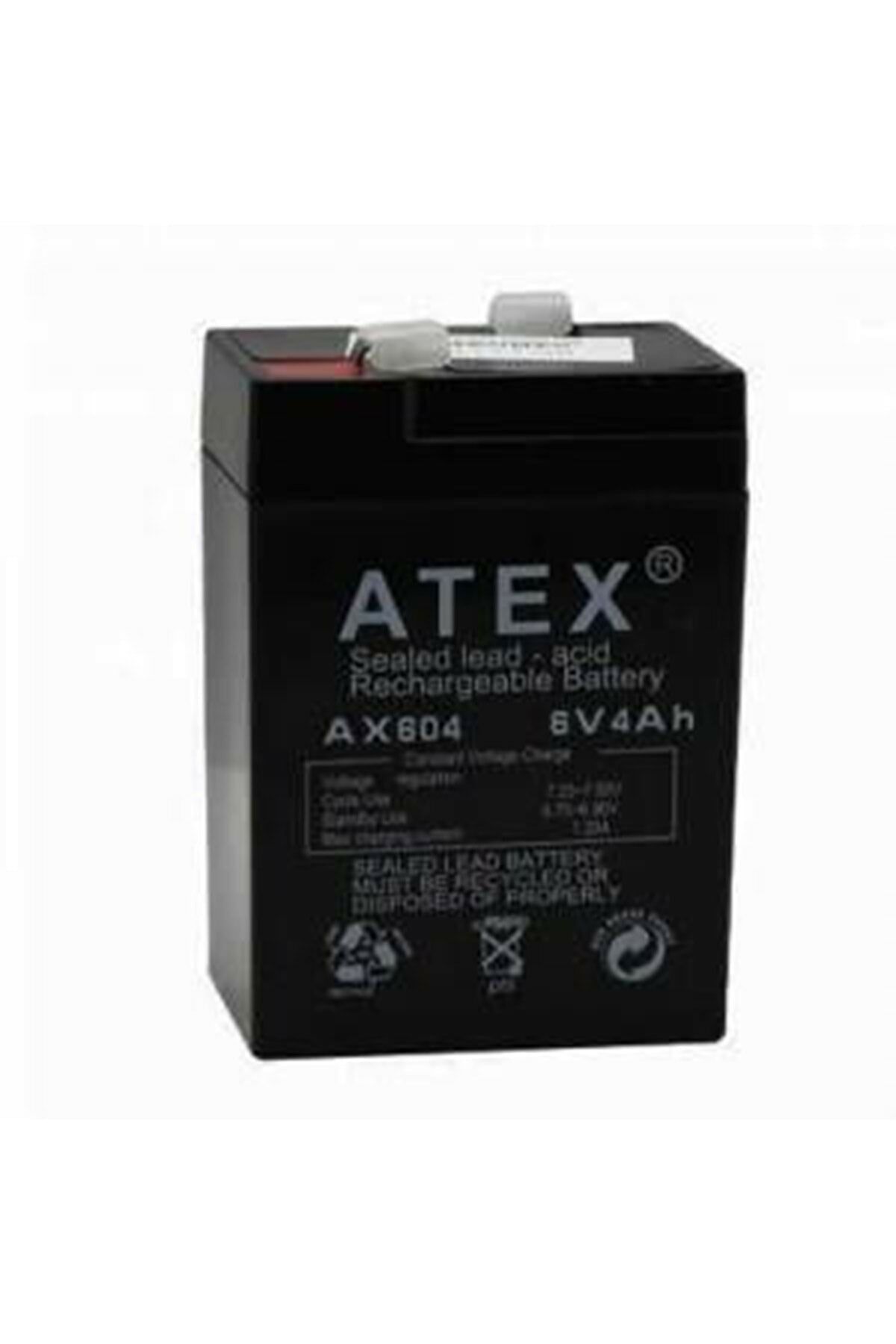 ATEX 6 VOLT 4 AMPER AKÜ ATEX 70x47x101-588 GRAM