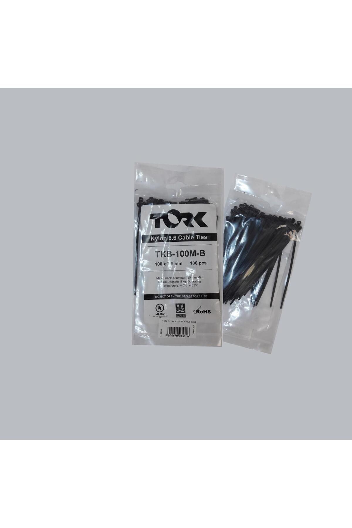 pazarella Tork Siyah Kablo Bağı 2,5X100