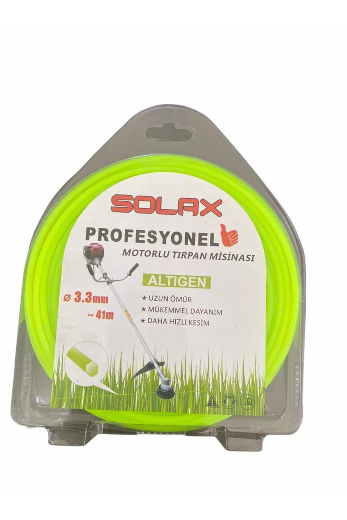 Toptan Bulurum Solax Altıgen Tırpan Misinası 3,3 mm 41 Metre