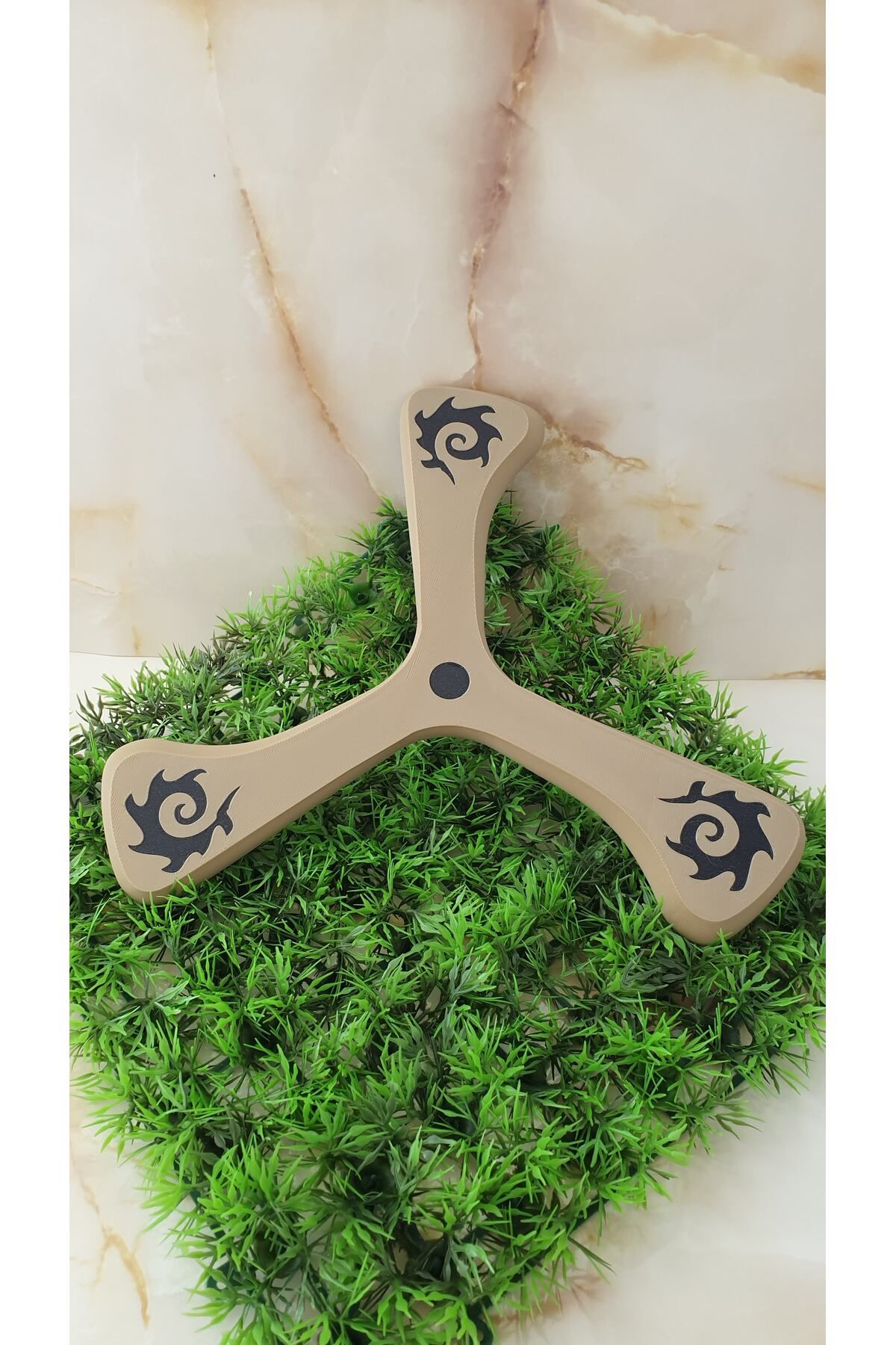 Kidkodbot Tribal Desenli 3D Baskı Bumerang
