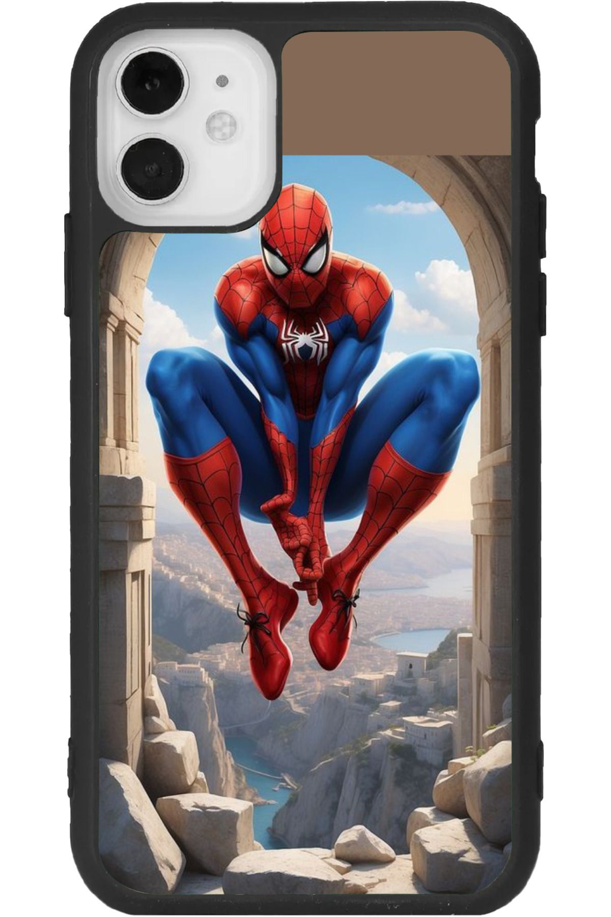 Aksel Kılıf iphone 12 Uyumlu Baskılı, Mat Siyah Renk, Yumuşak Silikon, Koruyucu, Şok Emici Kapak, Kılıf