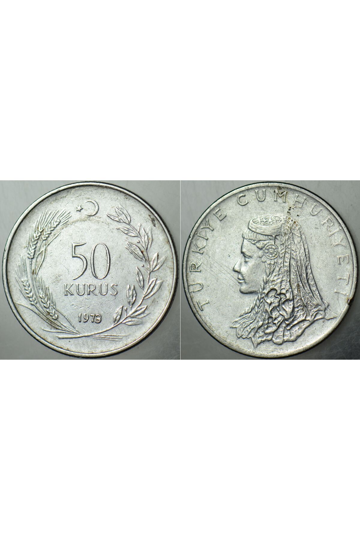 Banknoting TÜRKİYE CUMHURİYETİ 50 KURUŞ 1973.