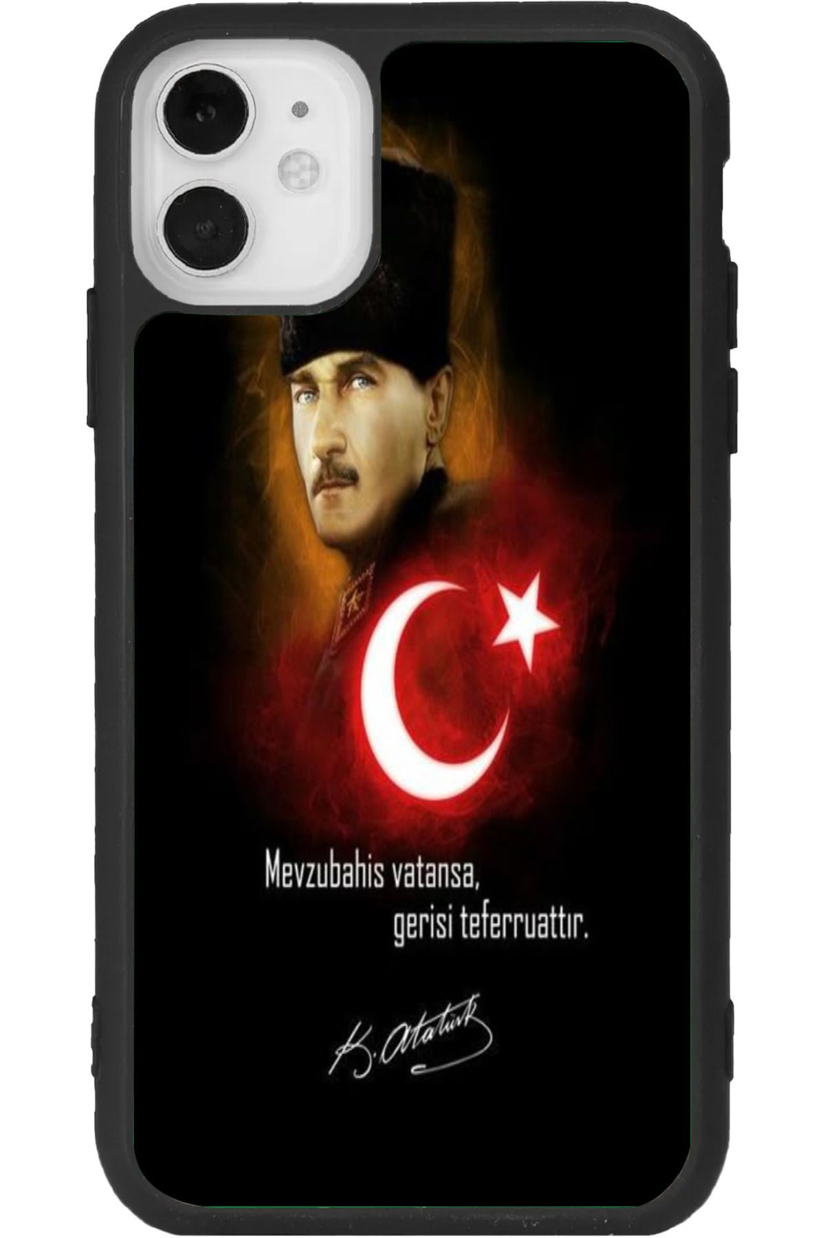Aksel Kılıf iphone 12 Uyumlu Baskılı, Mat Siyah Renk, Yumuşak Silikon, Koruyucu, Şok Emici Kapak, Kılıf