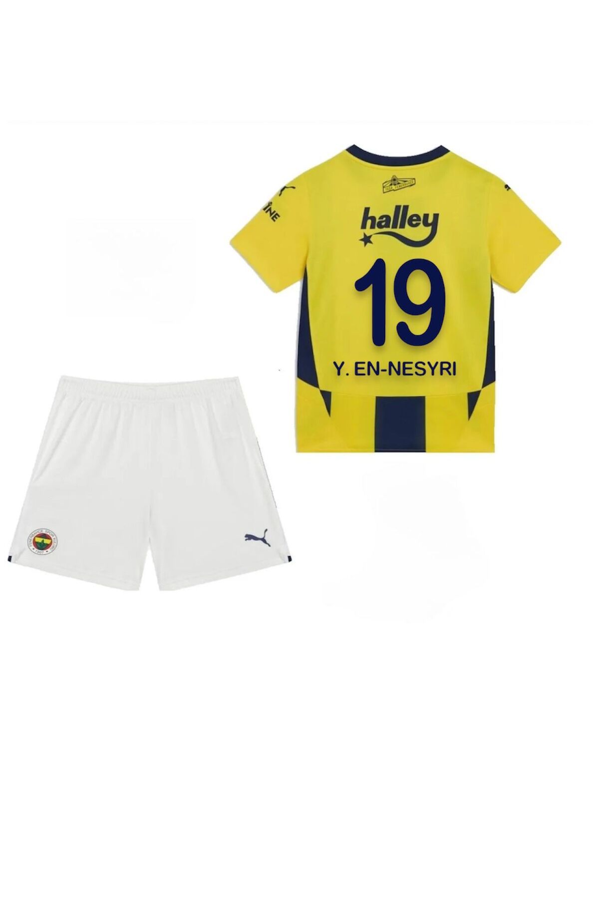 ARONA Fenerbâhç'ê#en-Nesyri-Sarı/Lacivert Yeni sezon Çocuk Futbol Forması Seti 2'li