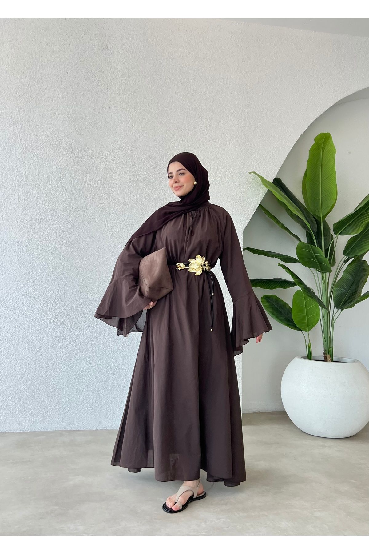 MODA AKSA İSPANYOL KOL VUAL ELBİSE