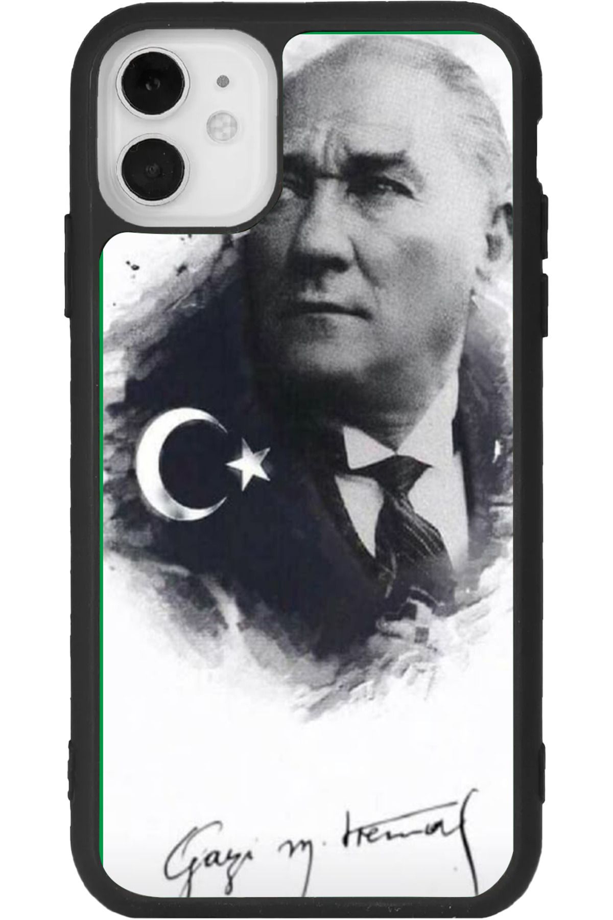 Aksel Kılıf iphone 12 Mini Uyumlu Baskılı, Mat Siyah Renk, Yumuşak Silikon, Koruyucu, Şok Emici Kapak, Kılıf