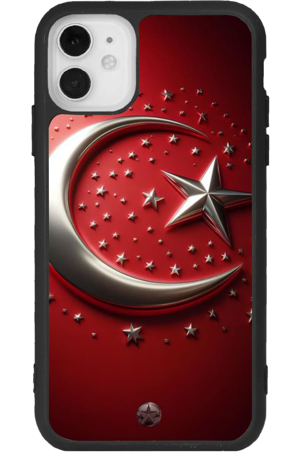 Aksel Kılıf iphone 12 Mini Uyumlu Baskılı, Mat Siyah Renk, Yumuşak Silikon, Koruyucu, Şok Emici Kapak, Kılıf