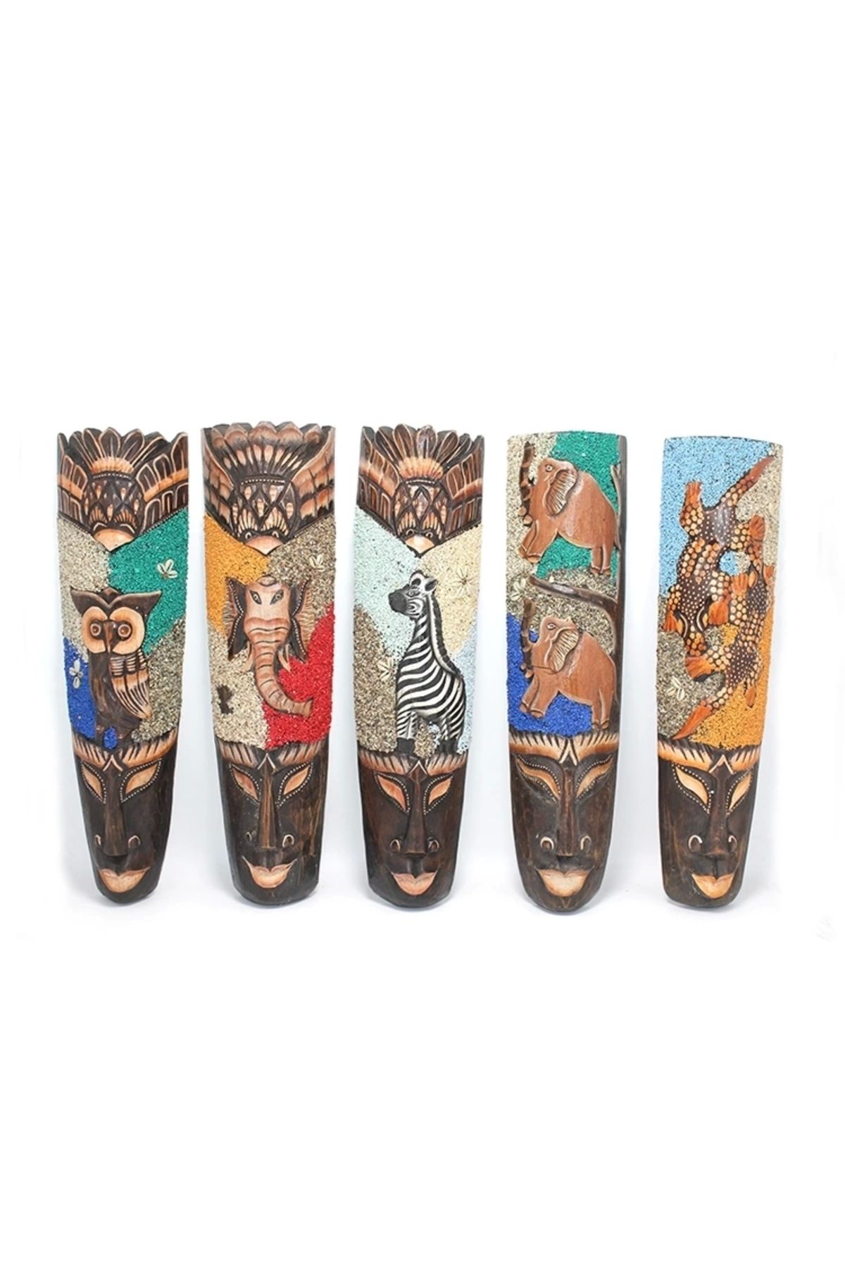 Mepura Ahşap Dua Asmalı Kumlu Mask 50 Cm 3galıleo-9