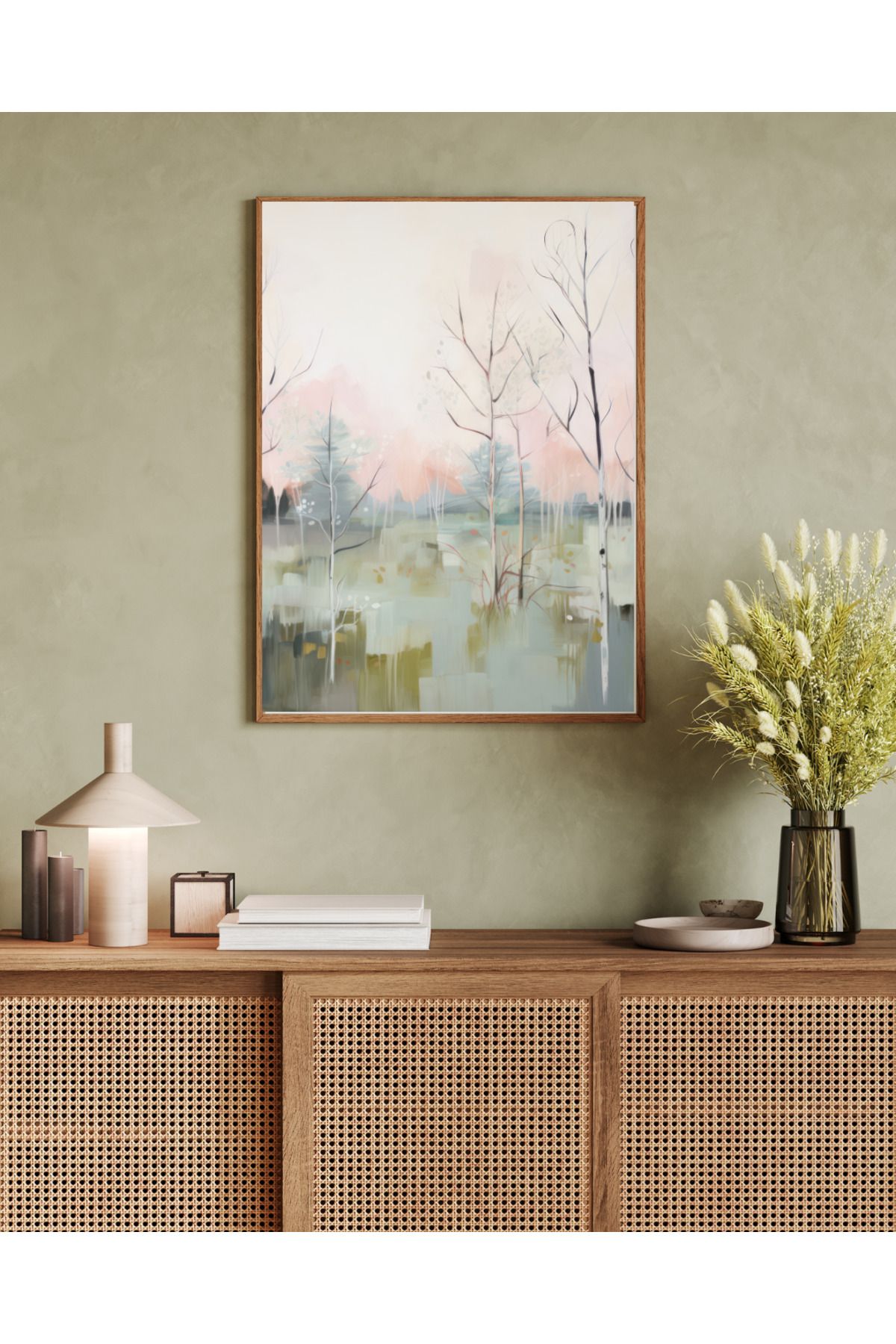 woodhomeworks tek parça salon ofis dekor tablo
