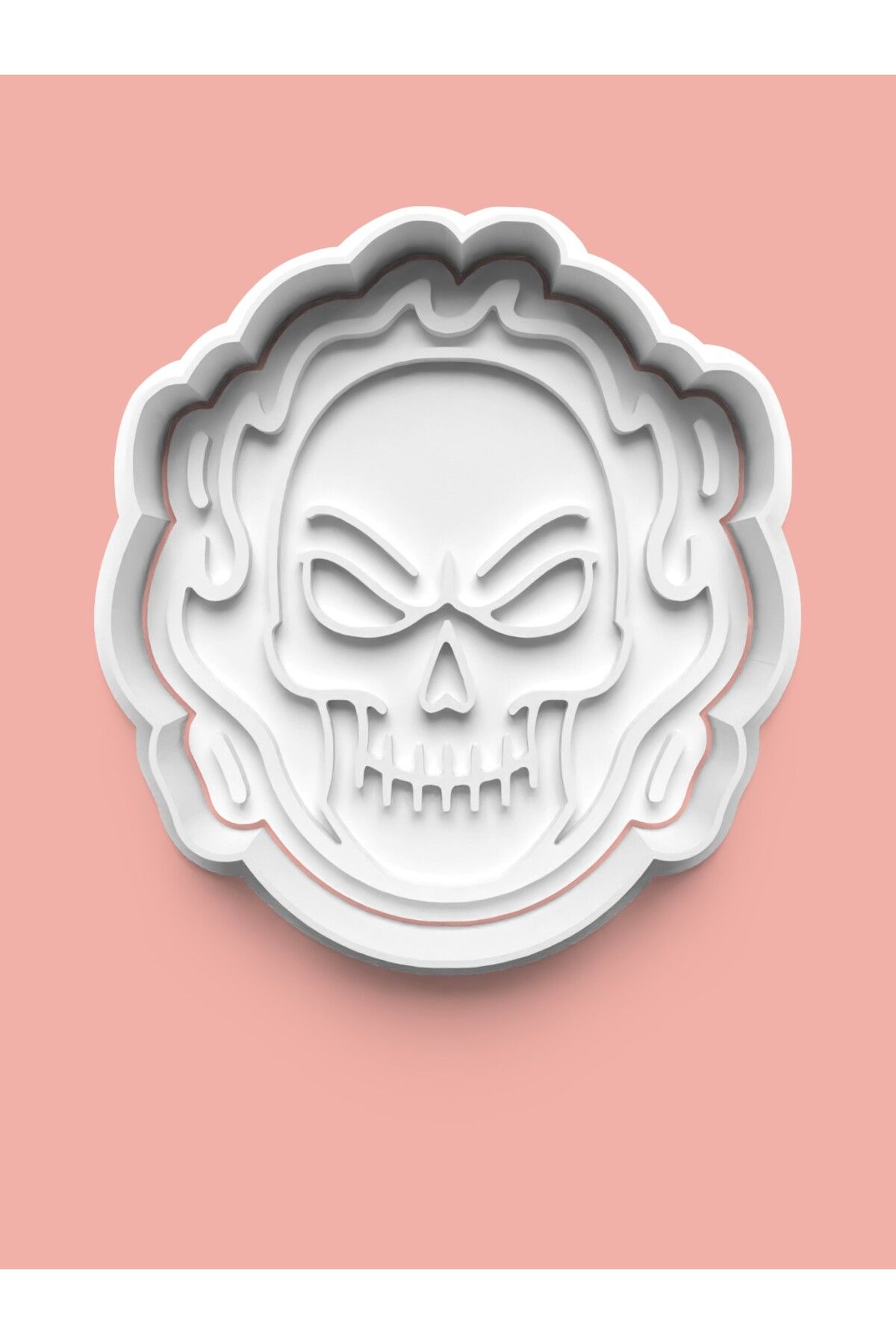 AKTASTORE Ghost Rider Hayalet Sürücü Figürü Kurabiye Kalıbı Ve Şeker Hamuru Kalıbı