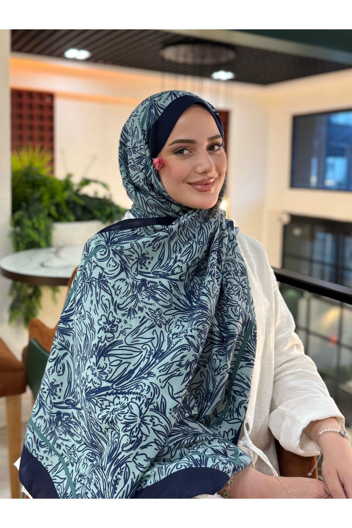 Oxygen Scarfs Touch Divan Desen İthal Pamuk Şal 2626202