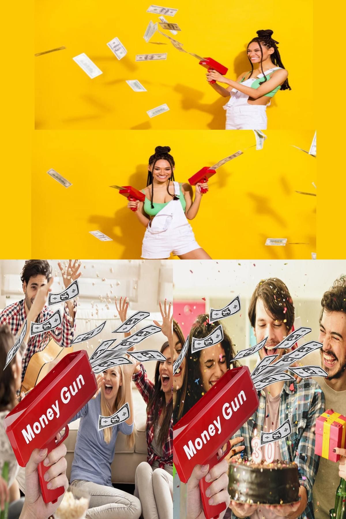 Midday Money Gun Eğlence Tabancası – Düğün, Doğum Günü ve Kutlamalar İçin Para Tabancası Pratik Eğlenceli