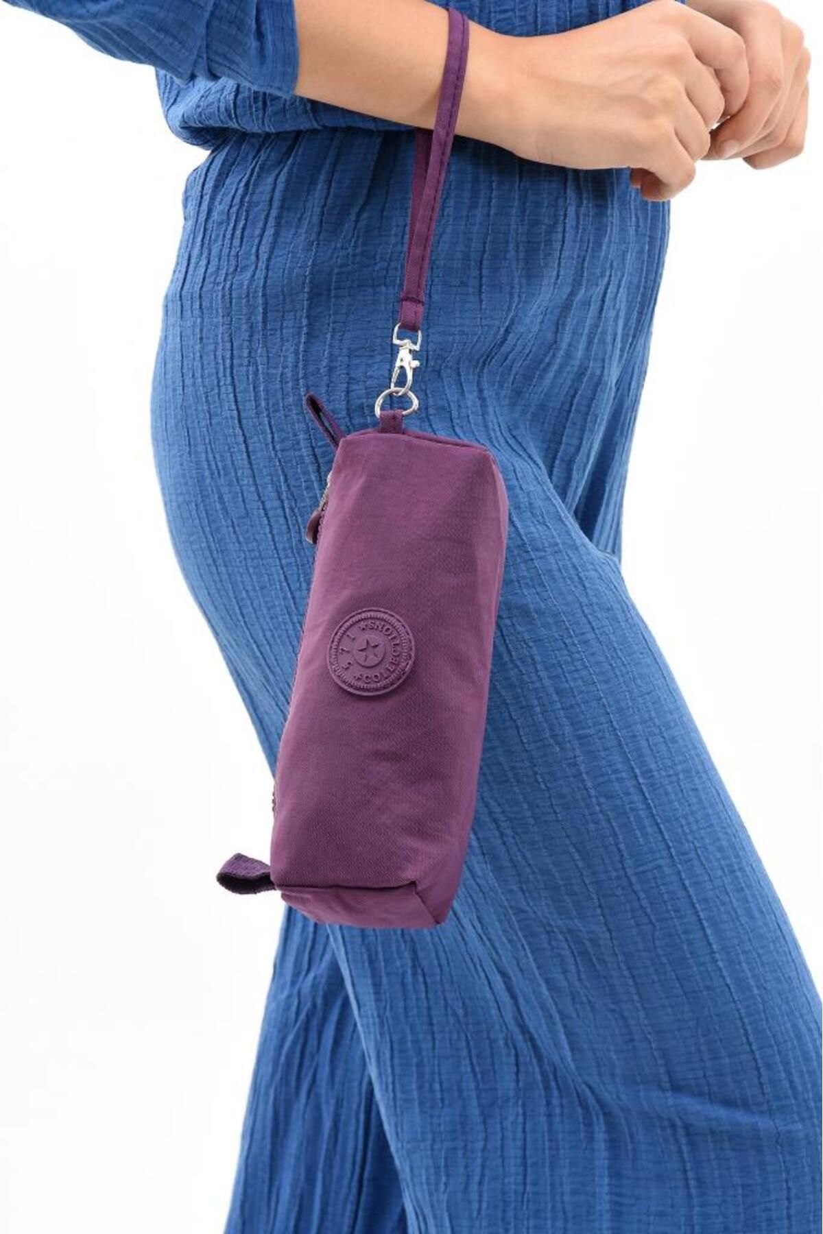 Baginn Kalem Kutusu Klinkır Kumaş Kalemlik El Askılı 571 Collection Makyaj Çantası