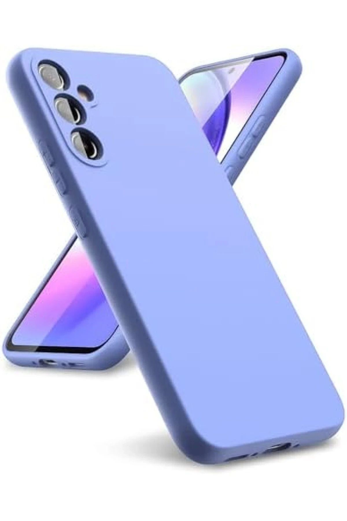 CepteToptan Newface Samsung Galaxy A24 4G Kılıf First Silikon - Lila